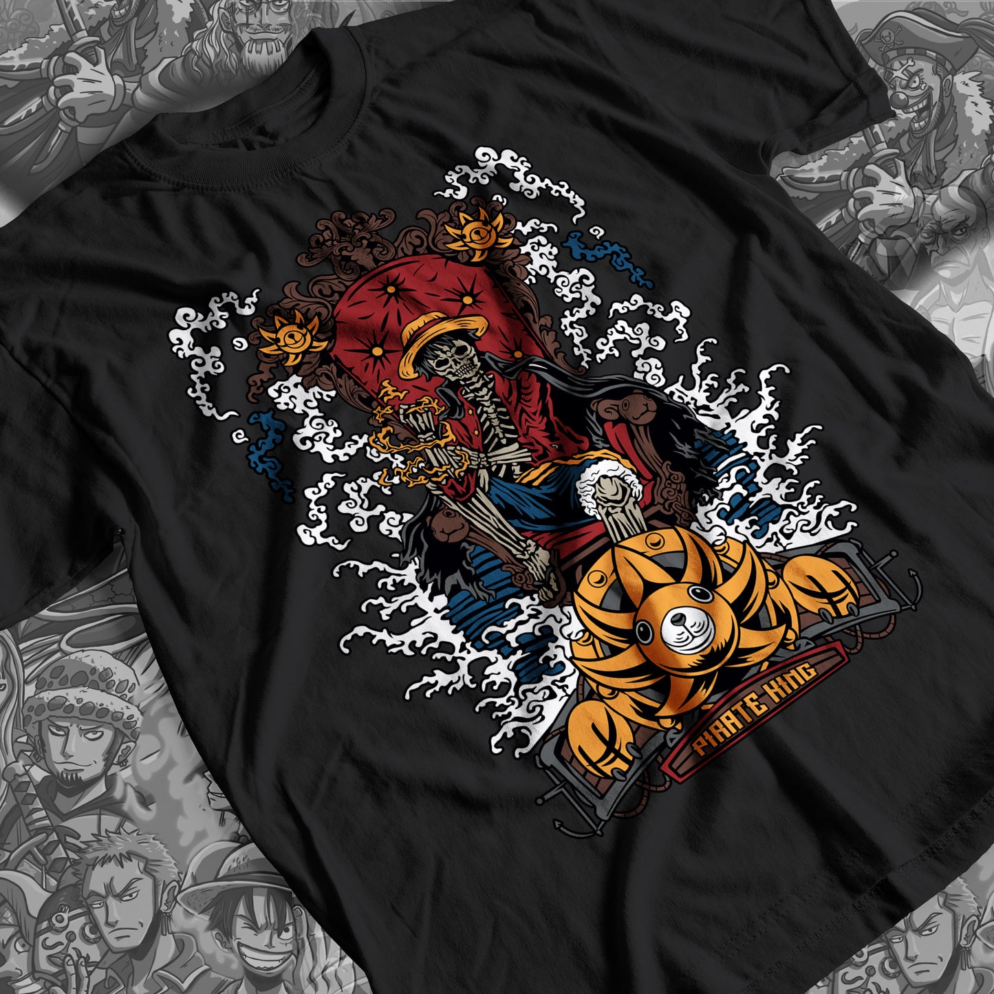 One Piece - Monkey D. Luffy 07 Premium Anime Design, High Quality DTF Print, 100% Cotton Shirt