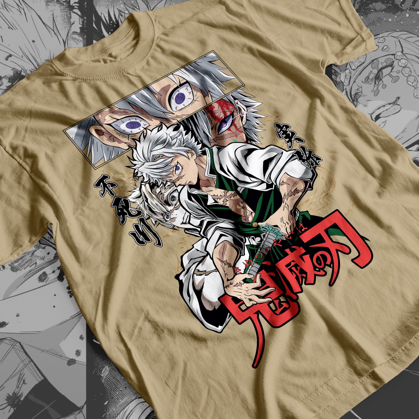 Demon Slayer - Sanemi Shinazugawa 04 Premium Anime Design, High Quality DTF Print, 100% Cotton Shirt