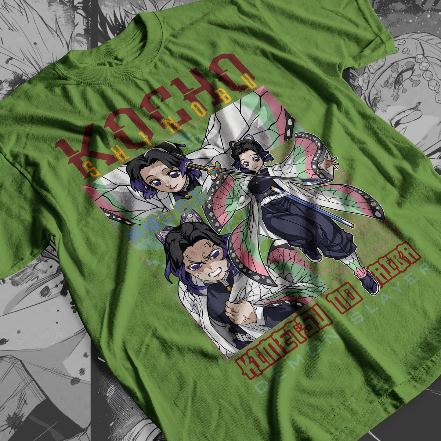 Demon Slayer - Shinobu Kocho 01 Premium Anime Design, High Quality DTF Print, 100% Cotton Shirt