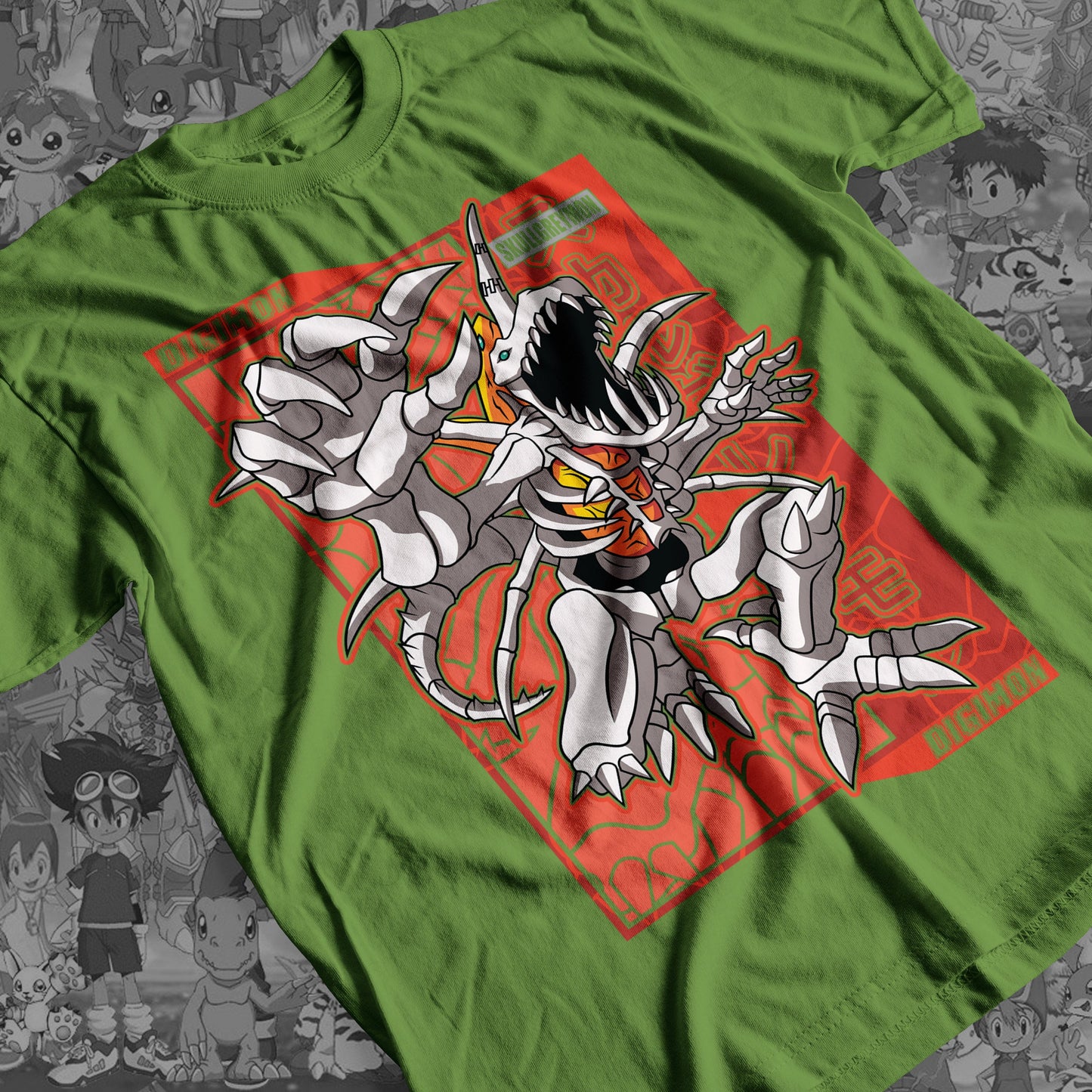 Digimon: Skullgreymon 01 Premium Anime Design, High Quality DTF Print, 100% Cotton Shirt