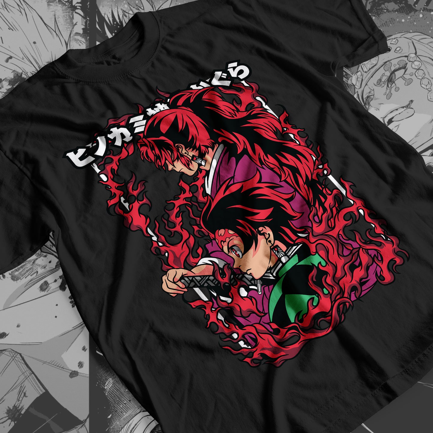 Demon Slayer - Sun Breather 01 Premium Anime Design, High Quality DTF Print, 100% Cotton Shirt