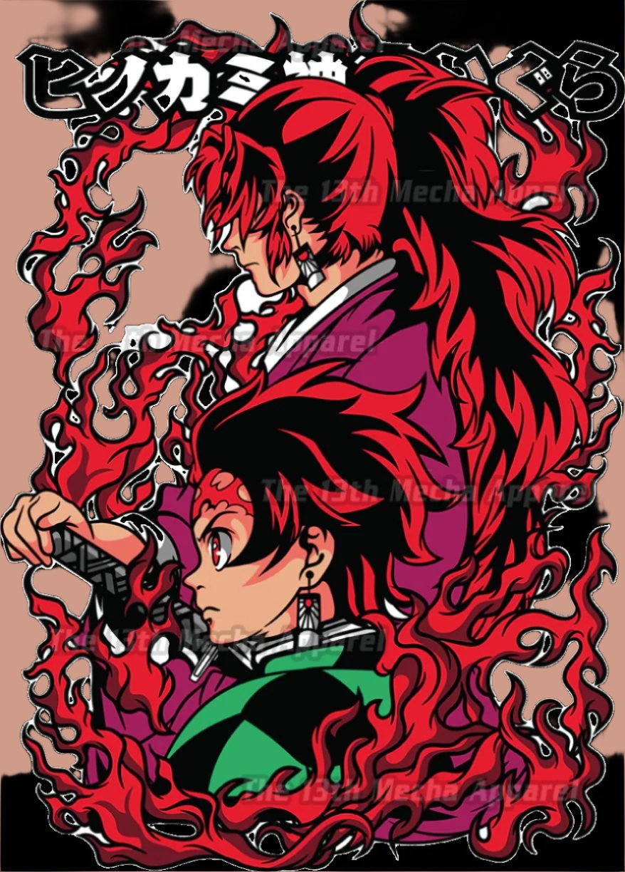 Demon Slayer - Sun Breather 01 Premium Anime Design, High Quality DTF Print, 100% Cotton Shirt