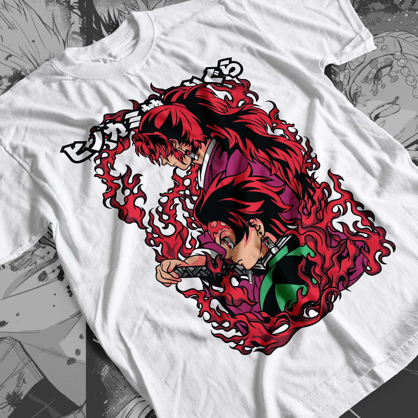 Demon Slayer - Sun Breather 01 Premium Anime Design, High Quality DTF Print, 100% Cotton Shirt