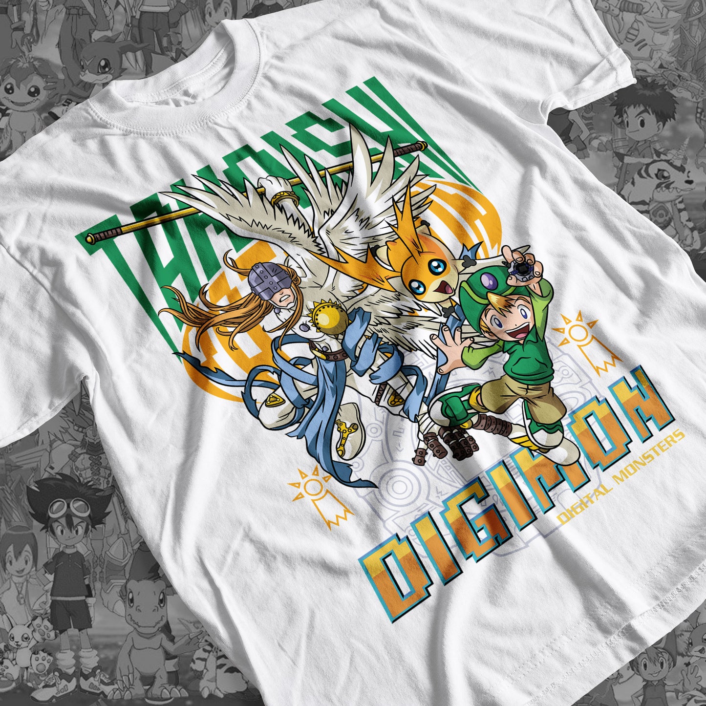 Digimon: Takaishi Premium Anime Design, High Quality DTF Print, 100% Cotton Shirt