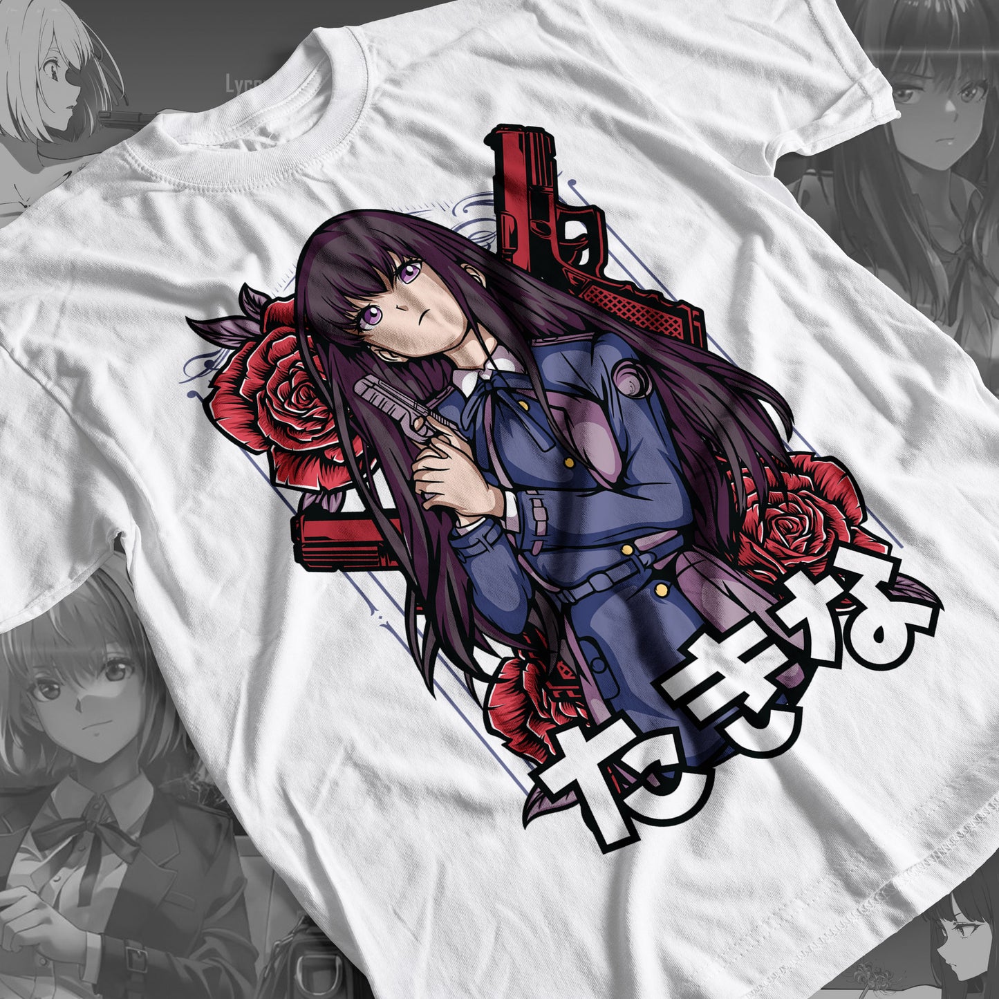 Lycoris Recoil - Takina 01 Premium Anime Design, High Quality DTF Print, 100% Cotton Shirt