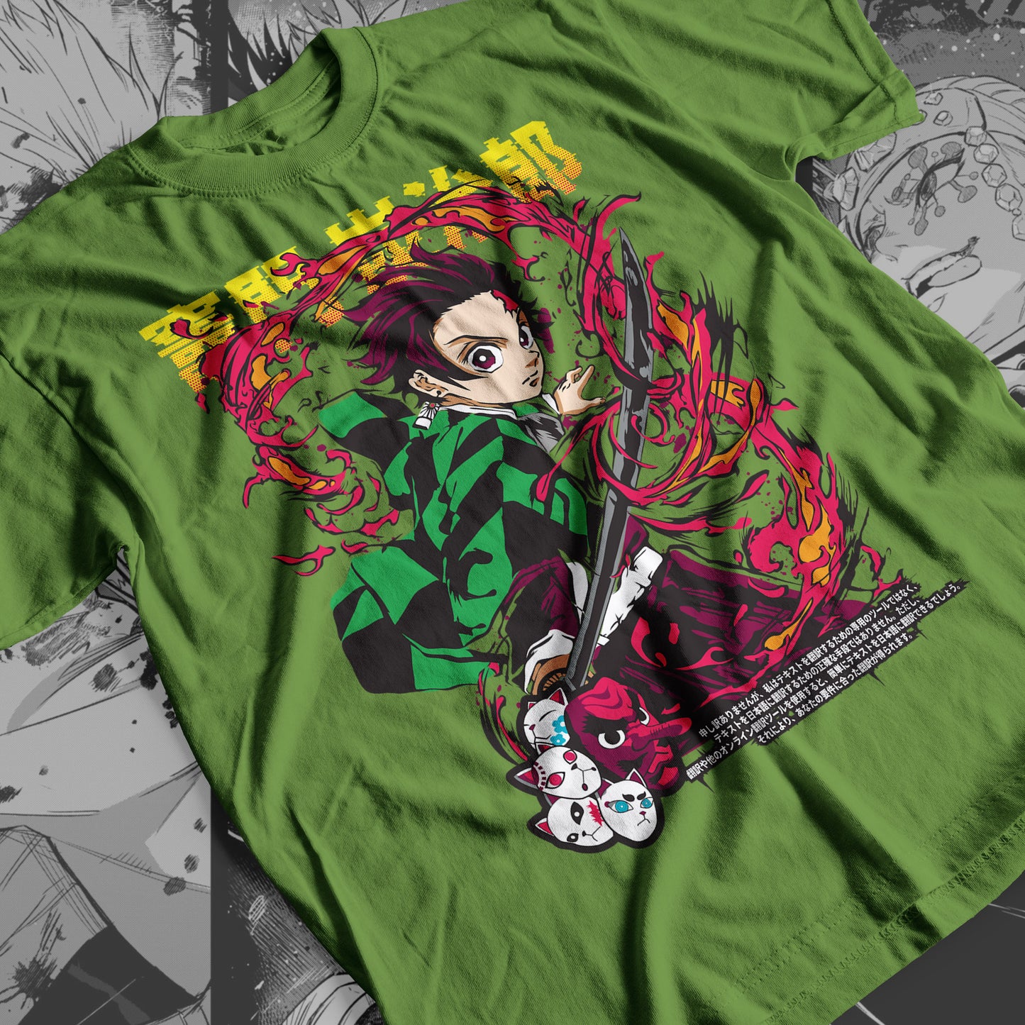 Demon Slayer - Tanjiro Kamado 06 Premium Anime Design, High Quality DTF Print, 100% Cotton Shirt