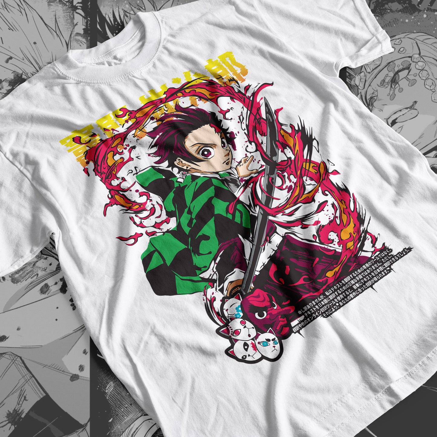 Demon Slayer - Tanjiro Kamado 06 Premium Anime Design, High Quality DTF Print, 100% Cotton Shirt