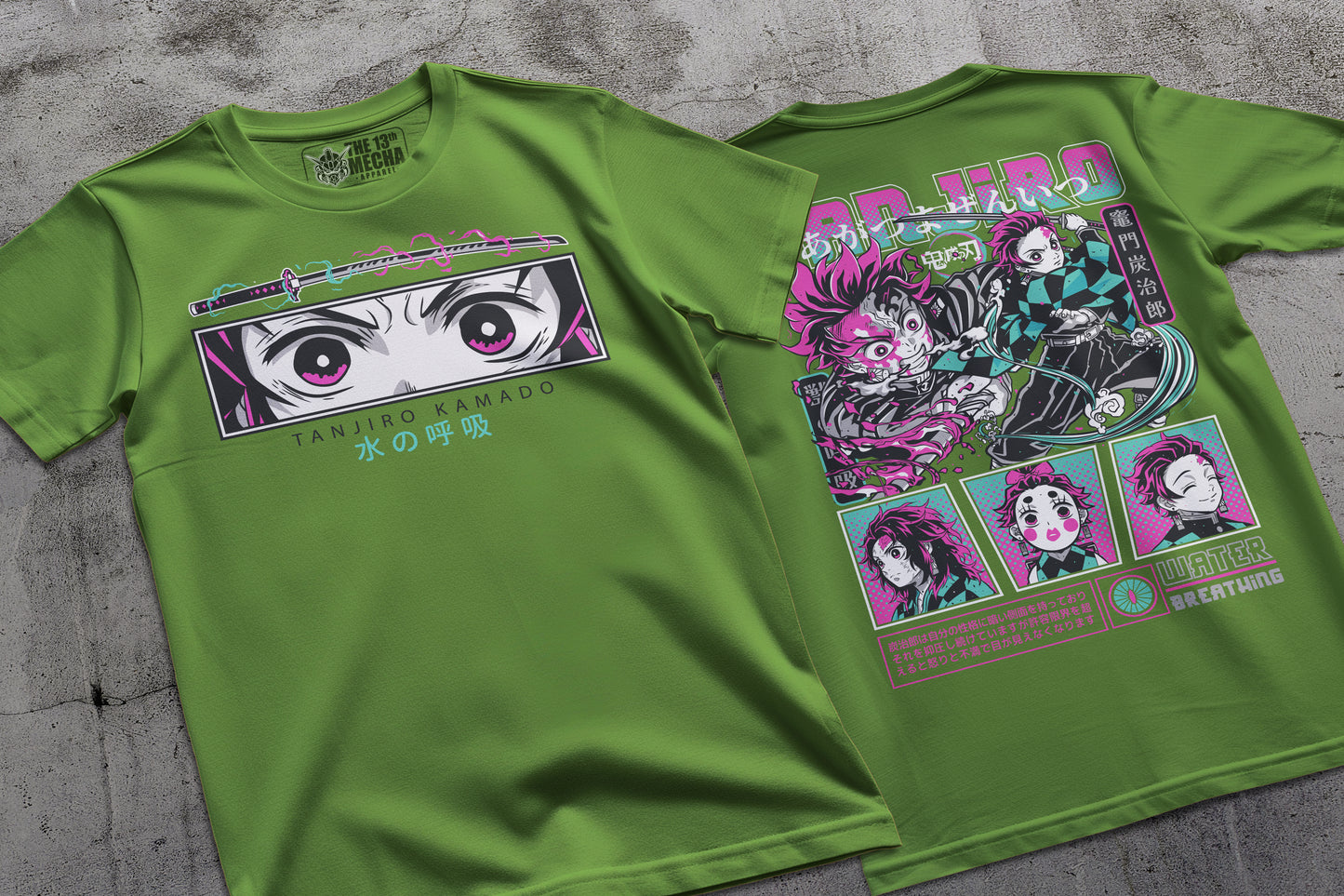 Demon Slayer - Tanjiro Kamado 01 Premium Anime Design, High Quality DTF Print, 100% Cotton Shirt