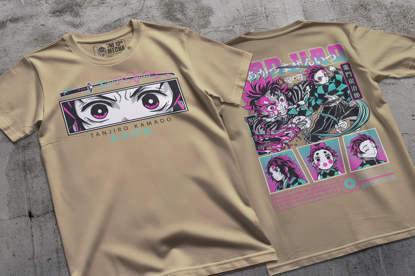 Demon Slayer - Tanjiro Kamado 01 Premium Anime Design, High Quality DTF Print, 100% Cotton Shirt