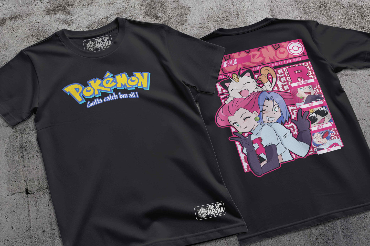 Pokemon - Team Rocket 01 Premium Anime Design, High Quality DTF Print, 100% Cotton Shirt