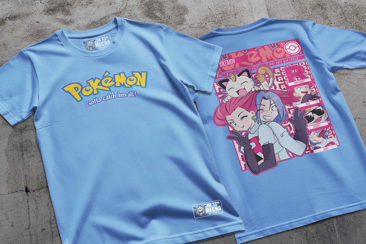 Pokemon - Team Rocket 01 Premium Anime Design, High Quality DTF Print, 100% Cotton Shirt
