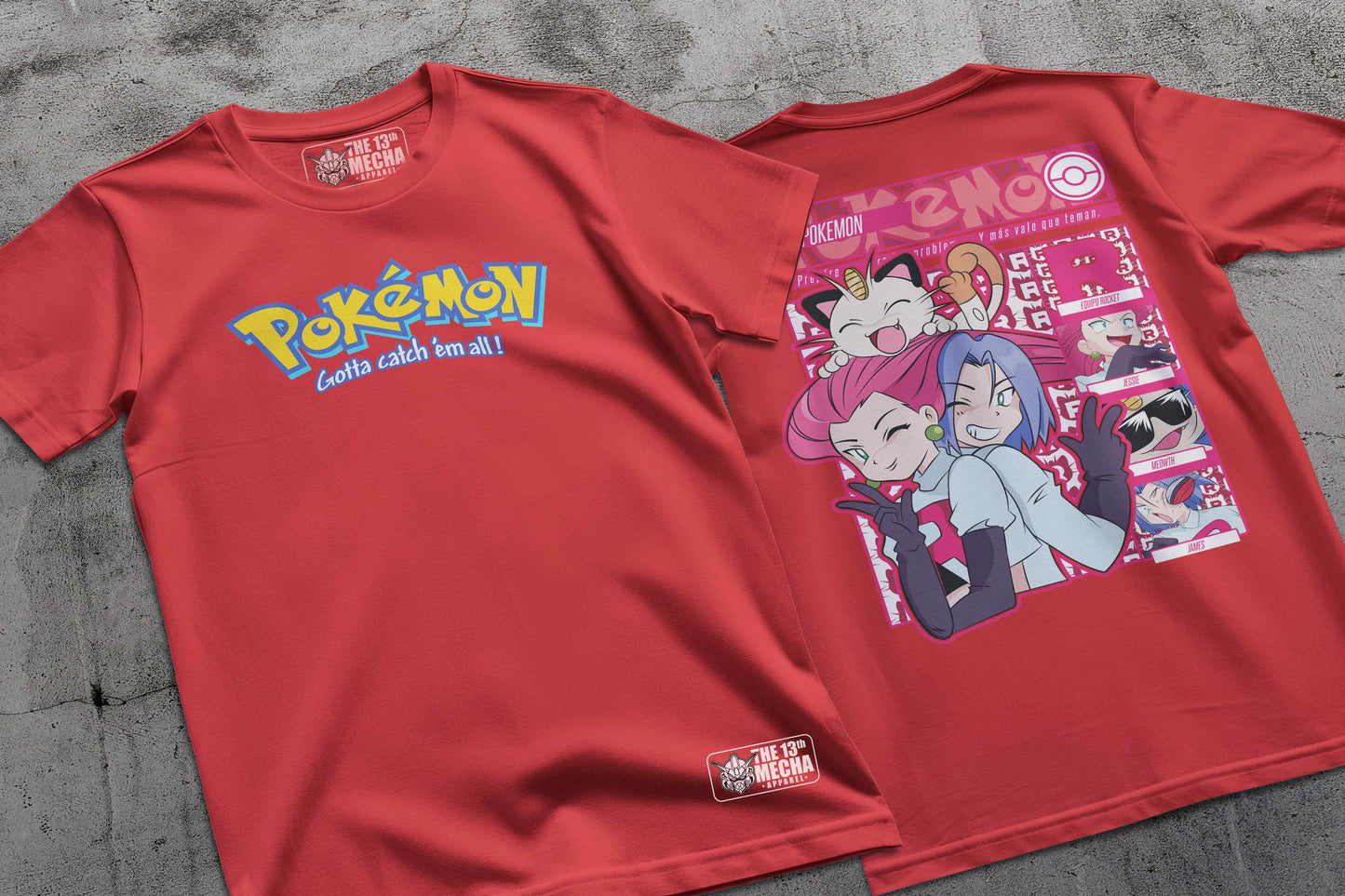 Pokemon - Team Rocket 01 Premium Anime Design, High Quality DTF Print, 100% Cotton Shirt