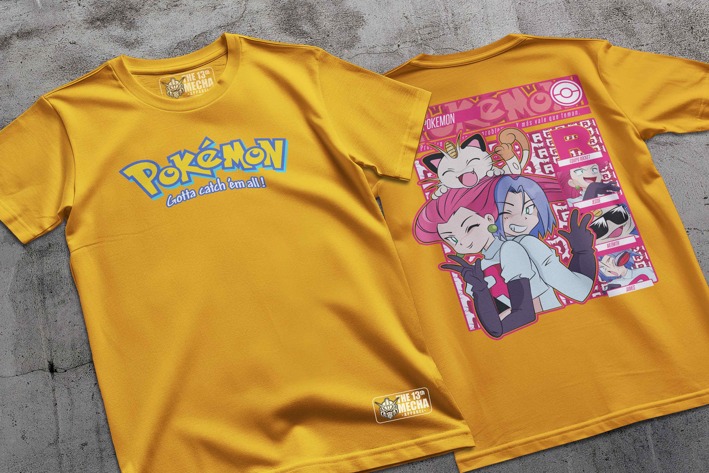 Pokemon - Team Rocket 01 Premium Anime Design, High Quality DTF Print, 100% Cotton Shirt
