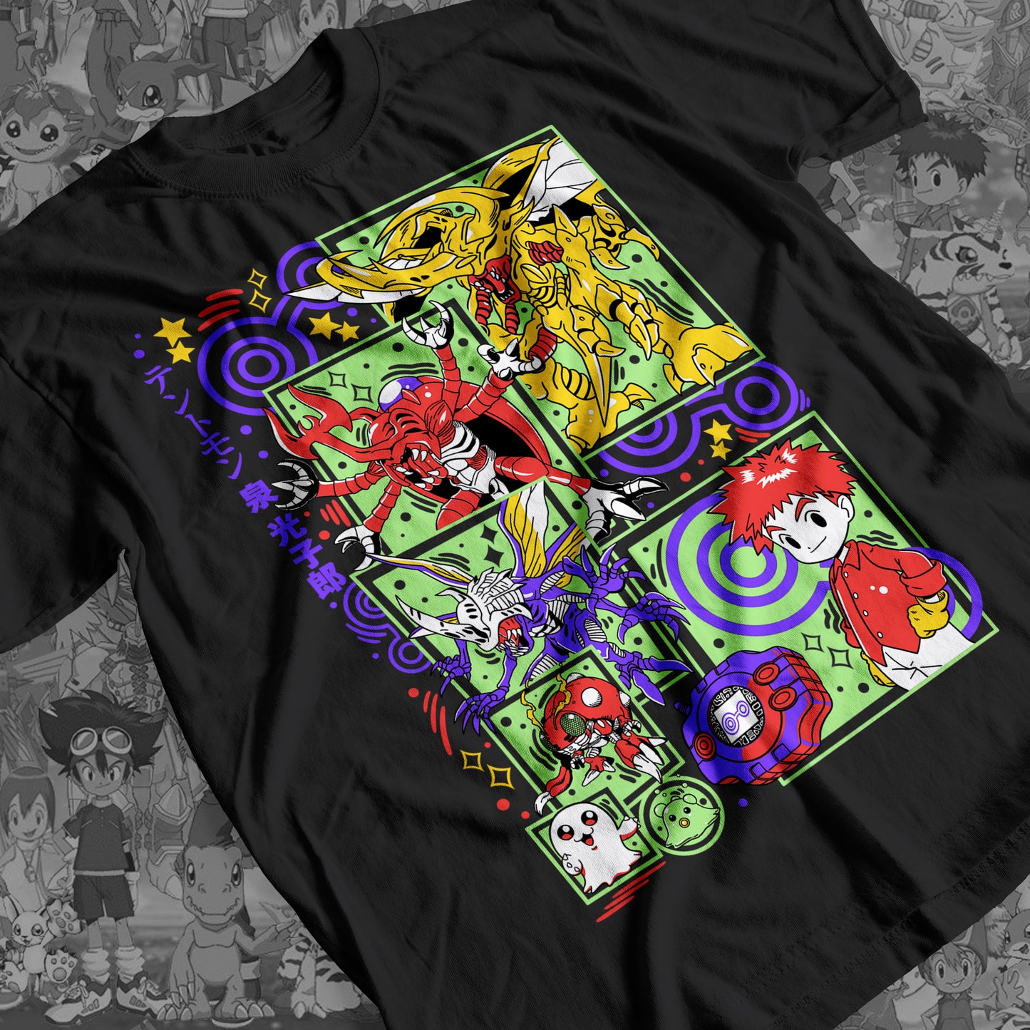 Digimon: Tentomon 01 Premium Anime Design, High Quality DTF Print, 100% Cotton Shirt