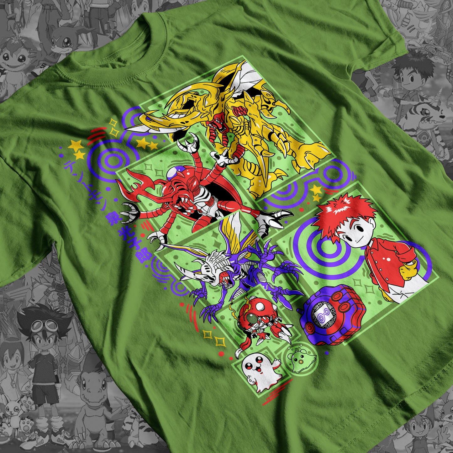Digimon: Tentomon 01 Premium Anime Design, High Quality DTF Print, 100% Cotton Shirt