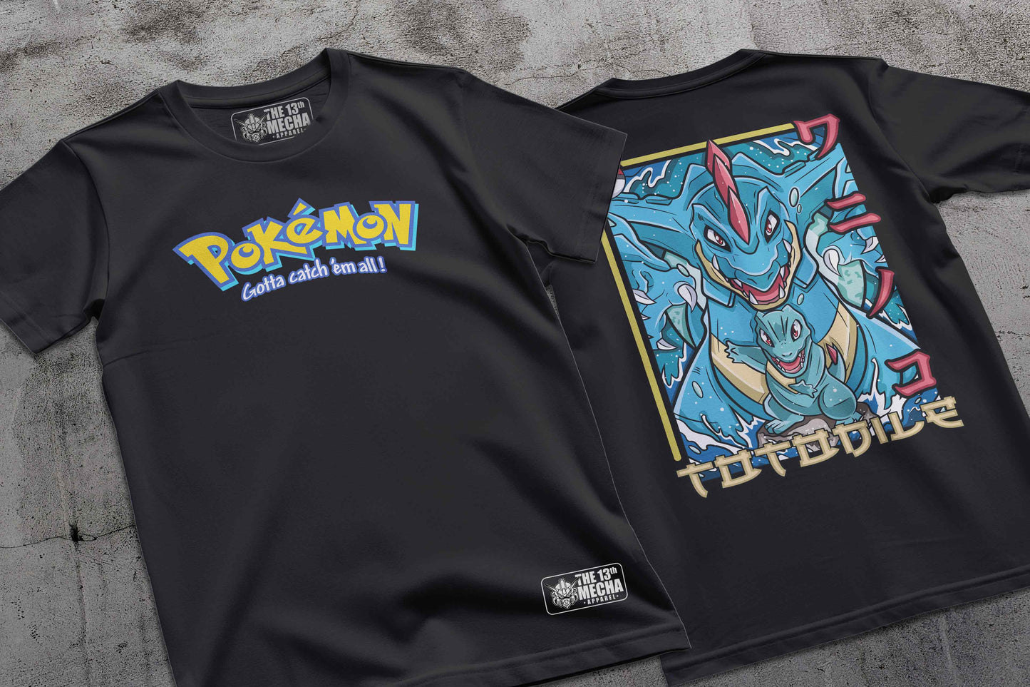 Pokemon - Totodile 01 Premium Anime Design, High Quality DTF Print, 100% Cotton Shirt