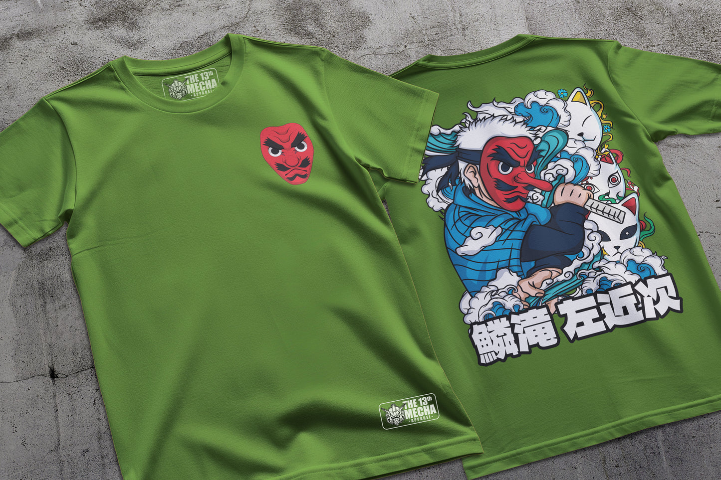 Demon Slayer - Sakonji Urokodaki 01 Premium Anime Design, High Quality DTF Print, 100% Cotton Shirt