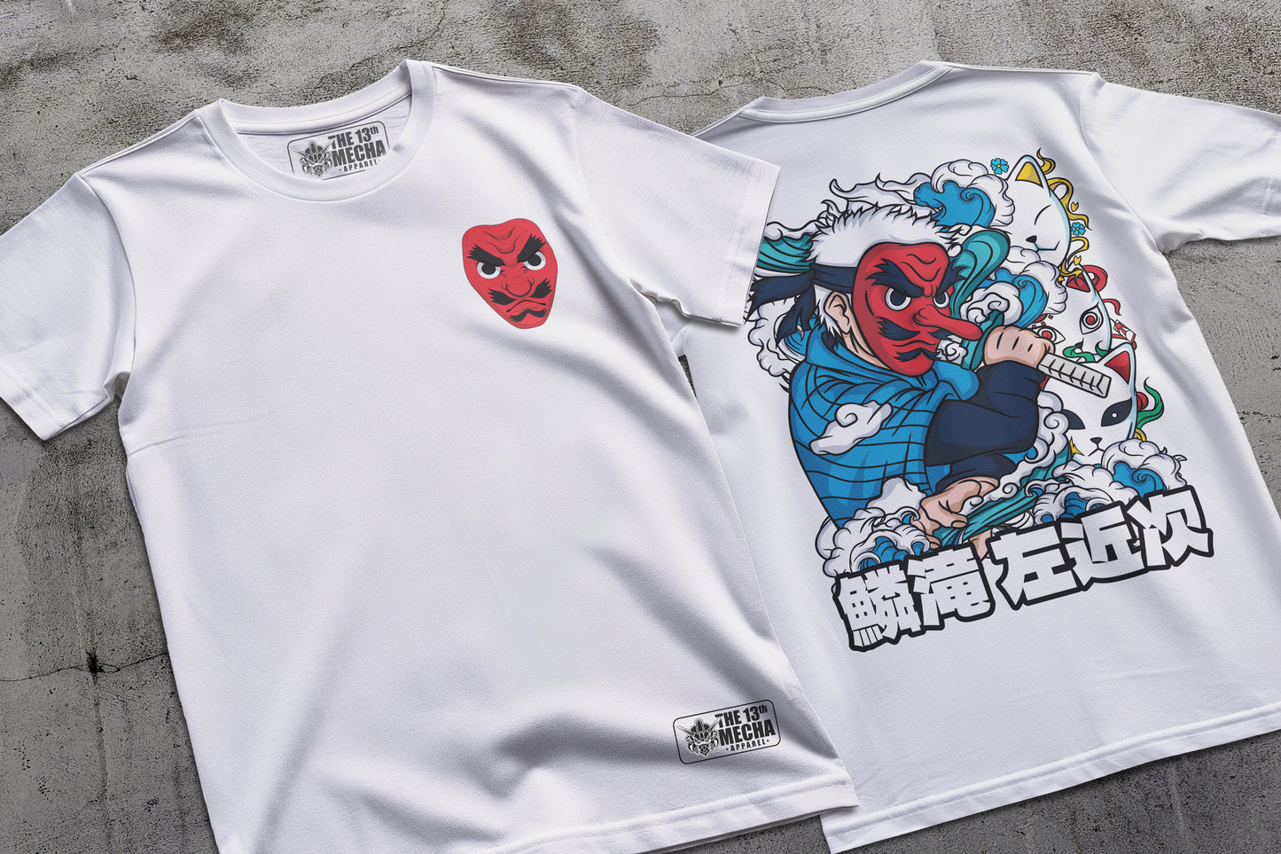Demon Slayer - Sakonji Urokodaki 01 Premium Anime Design, High Quality DTF Print, 100% Cotton Shirt