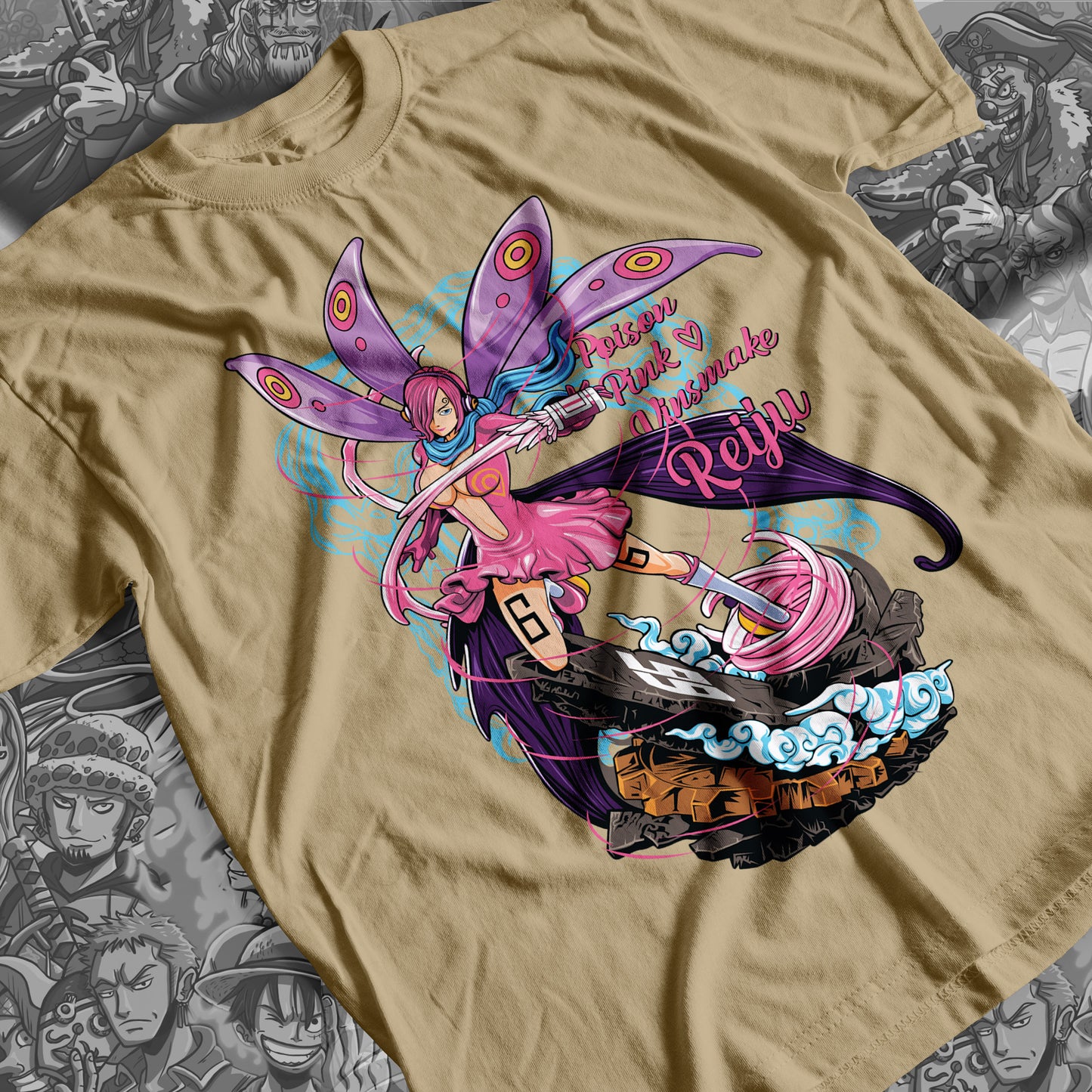 One Piece - Vinsmoke Reiju Premium Anime Design, High Quality DTF Print, 100% Cotton Shirt