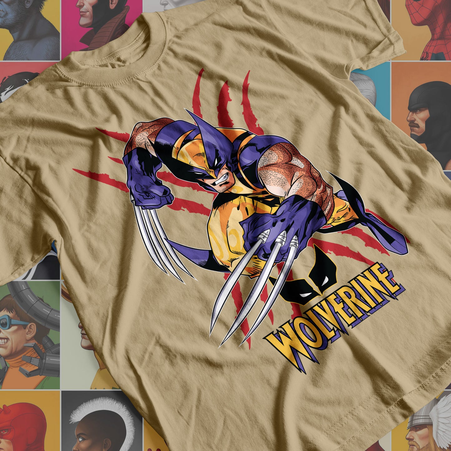 Marvel DC- Wolverine 01 Premium Anime Design, High Quality DTF Print, 100% Cotton Shirt