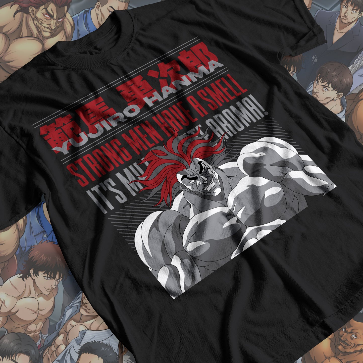 Baki the Grappler - Yujiro Hanma 01 Premium Anime Design, High Quality DTF Print, 100% Cotton Shirt