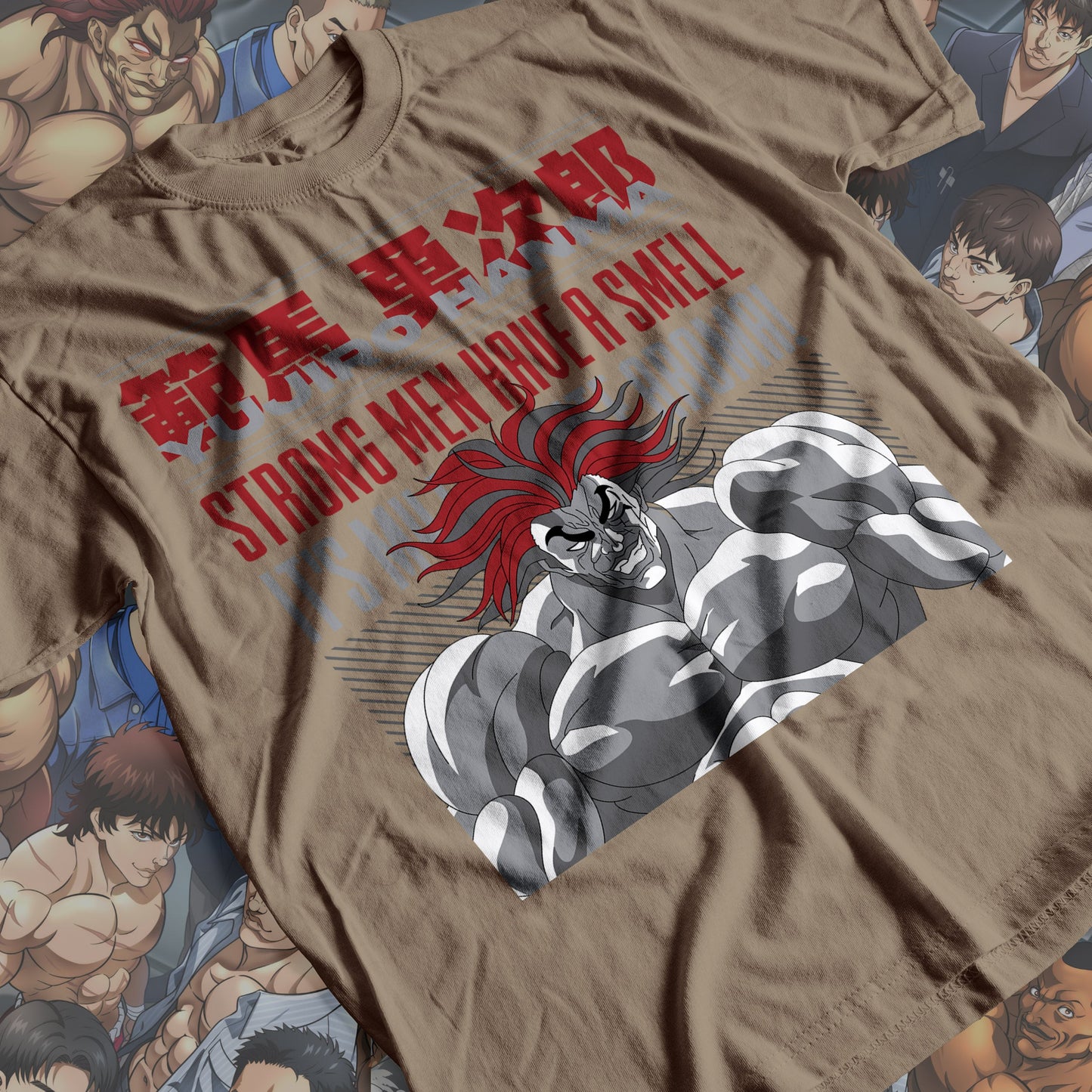 Baki the Grappler - Yujiro Hanma 01 Premium Anime Design, High Quality DTF Print, 100% Cotton Shirt