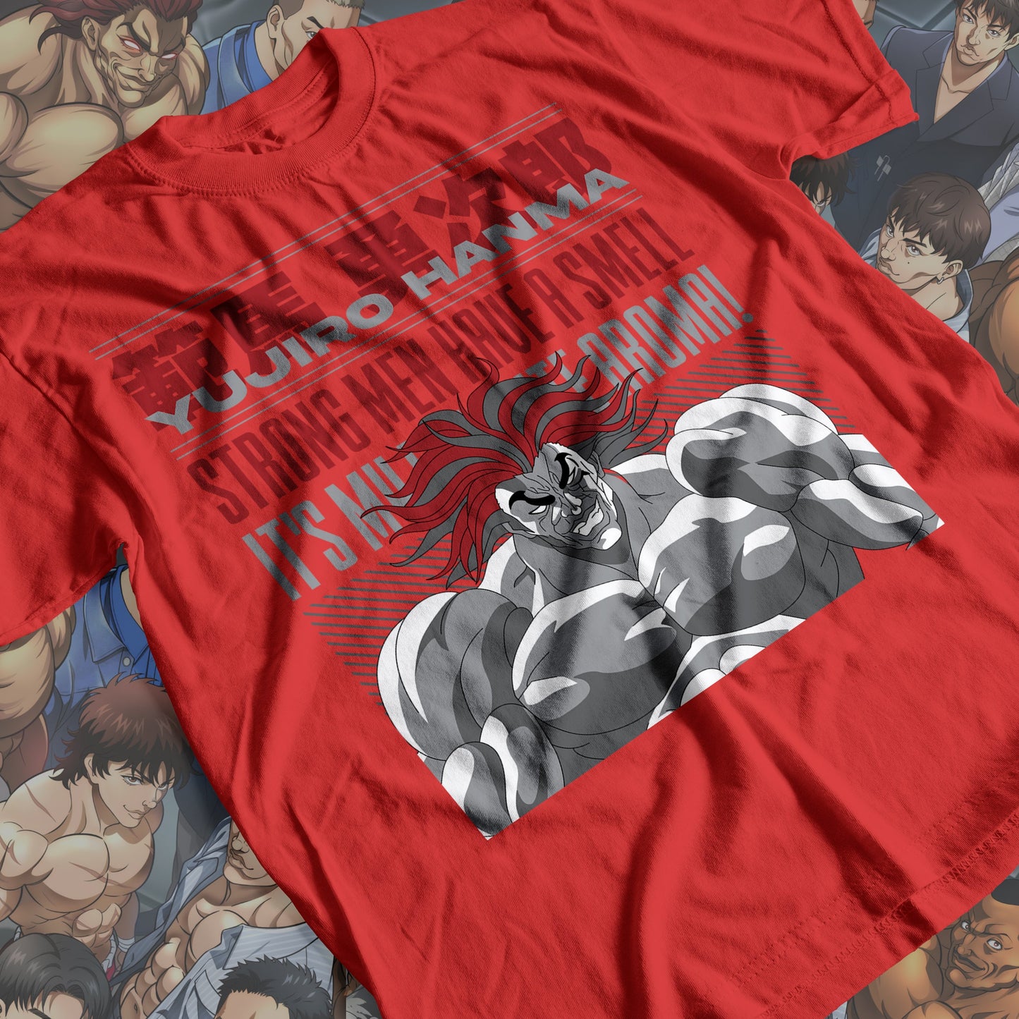 Baki the Grappler - Yujiro Hanma 01 Premium Anime Design, High Quality DTF Print, 100% Cotton Shirt