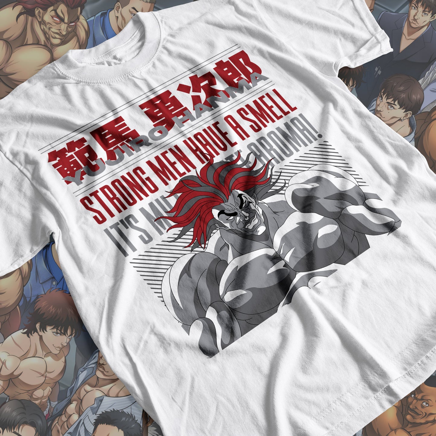 Baki the Grappler - Yujiro Hanma 01 Premium Anime Design, High Quality DTF Print, 100% Cotton Shirt