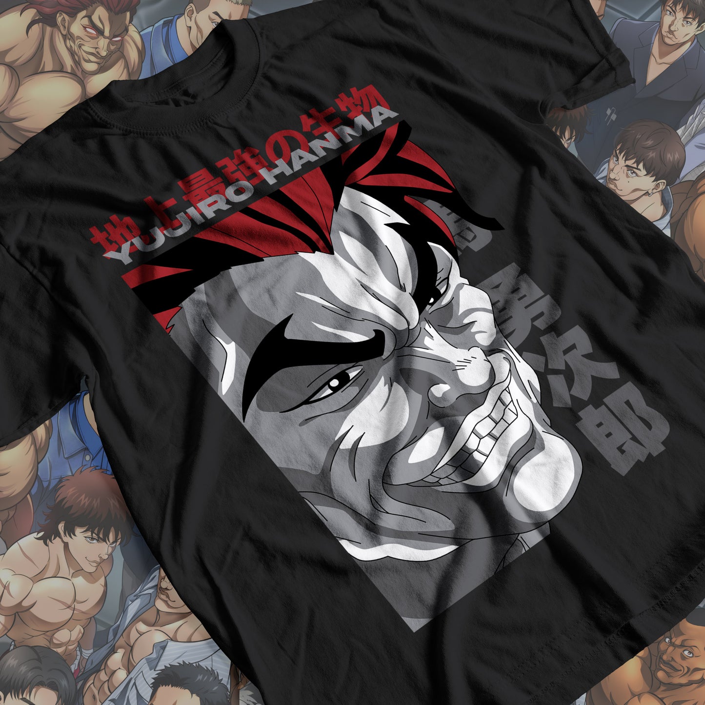 Baki the Grappler - Yujiro Hanma 02 Premium Anime Design, High Quality DTF Print, 100% Cotton Shirt