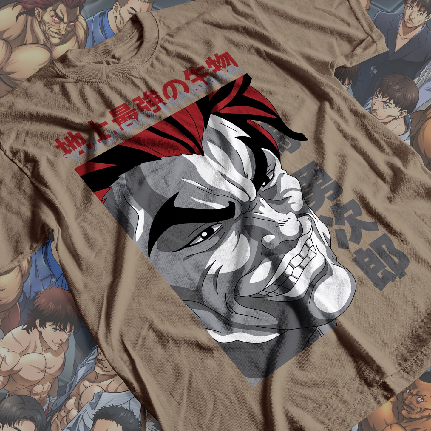 Baki the Grappler - Yujiro Hanma 02 Premium Anime Design, High Quality DTF Print, 100% Cotton Shirt