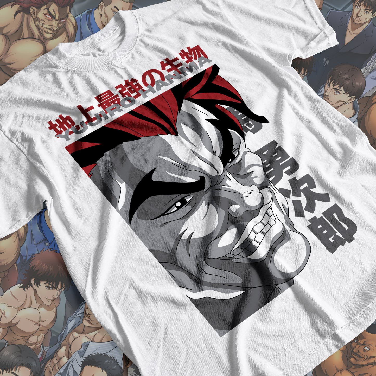 Baki the Grappler - Yujiro Hanma 02 Premium Anime Design, High Quality DTF Print, 100% Cotton Shirt