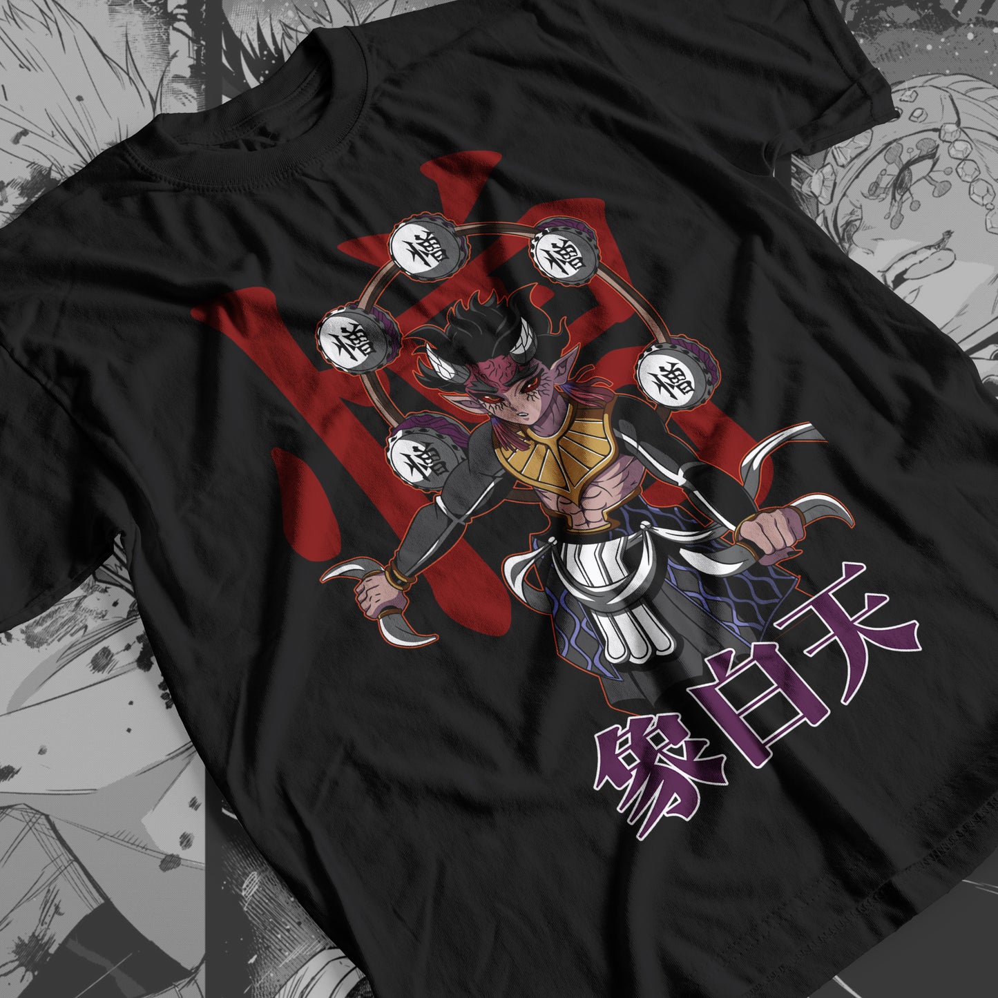 Demon Slayer - Zohakuten 04 Premium Anime Design, High Quality DTF Print, 100% Cotton Shirt