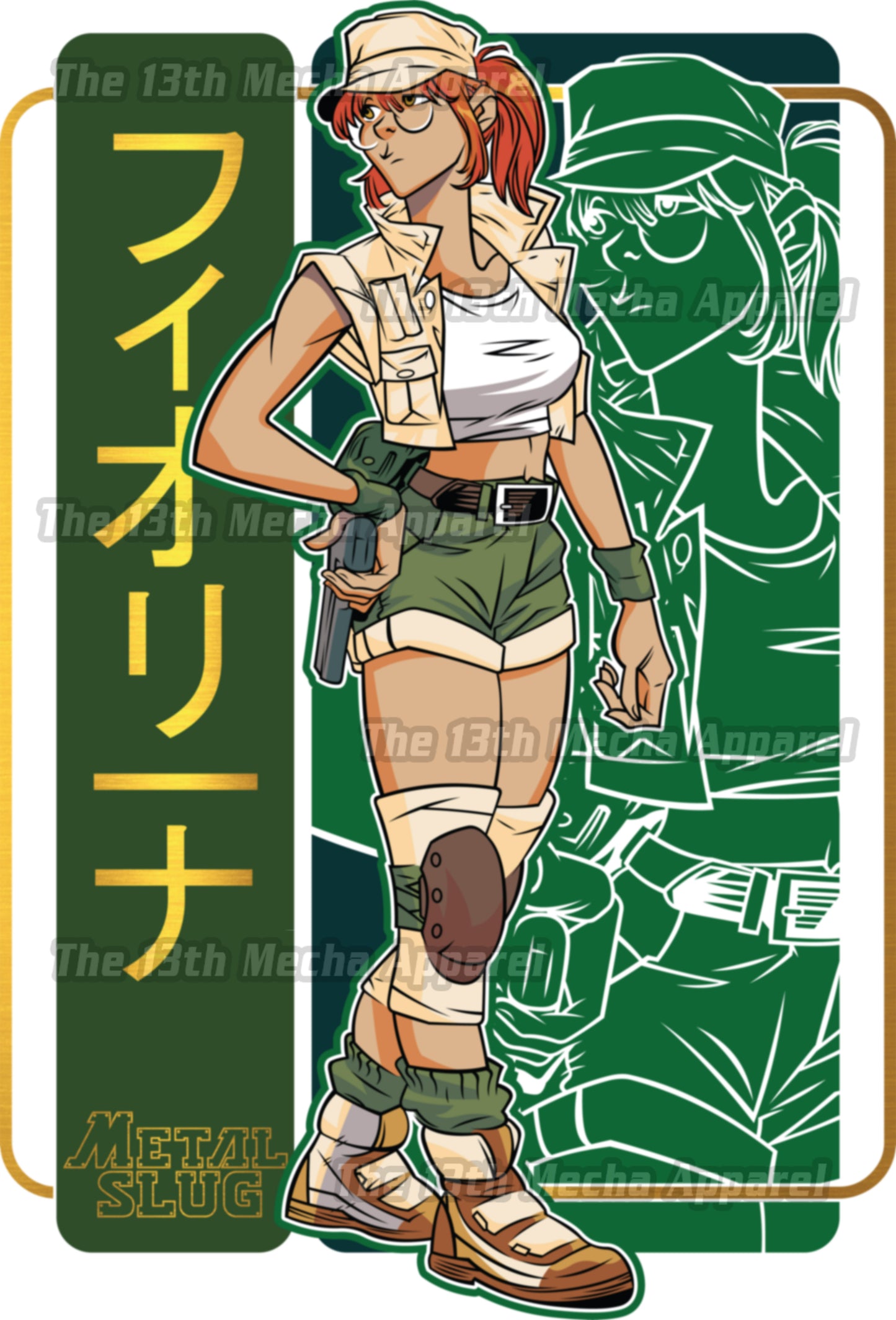 Metal Slug - Fio Premium Anime Design, High Quality DTF Print, 100% Cotton Shirt