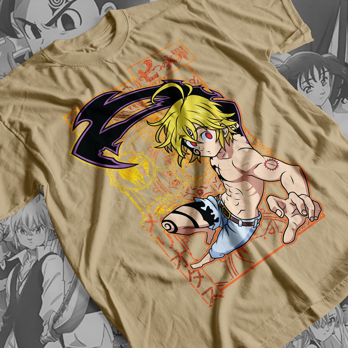 7 Deadly Sins Dragon Sin of Wrath - Meliodas 01 Premium Anime Design, High Quality DTF Print, 100% Cotton Shirt