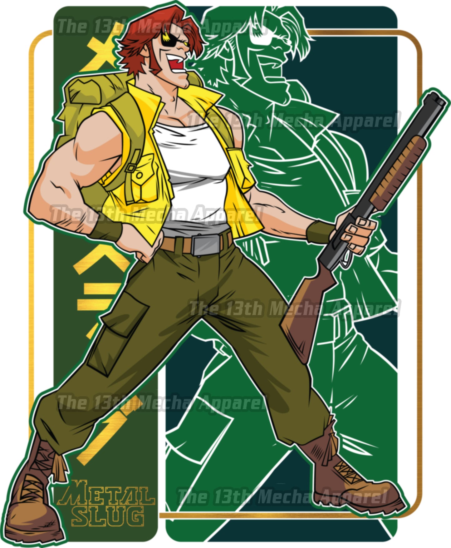 Metal Slug - Tarma Premium Anime Design, High Quality DTF Print, 100% Cotton Shirt