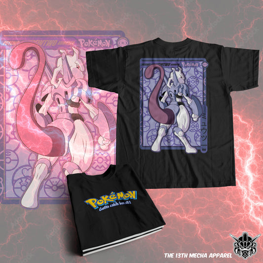 Pokemon - Armored Mewtwo 01 Premium Anime Design, High Quality DTF Print, 100% Cotton Shirt