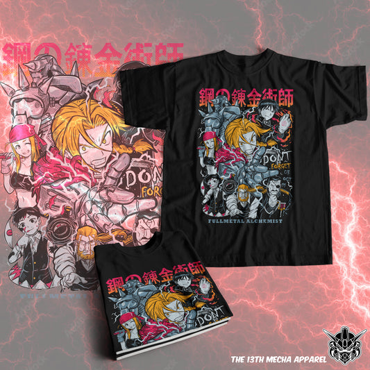 Full Metal Alchemist 01 Premium Anime Design, High Quality DTF Print, 100% Cotton Shirt