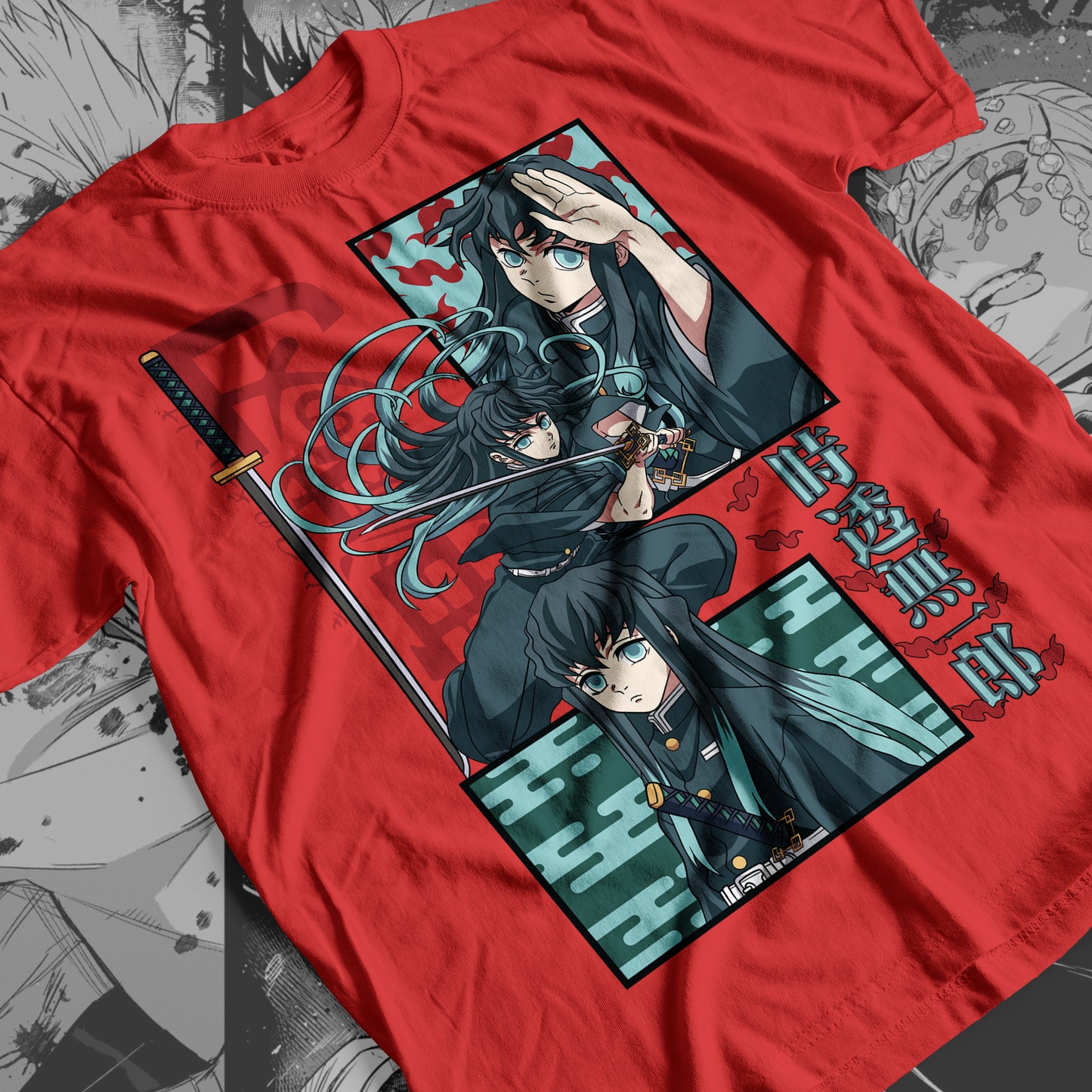 Demon Slayer - Muichiro Tokito 05 Premium Anime Design, High Quality DTF Print, 100% Cotton Shirt