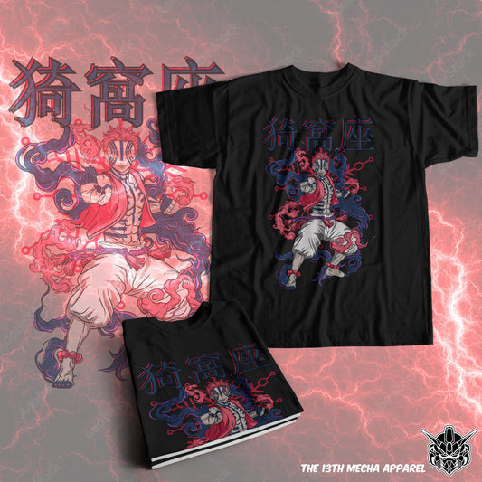 Demon Slayer - Akaza 06 Premium Anime Design, High Quality DTF Print, 100% Cotton Shirt