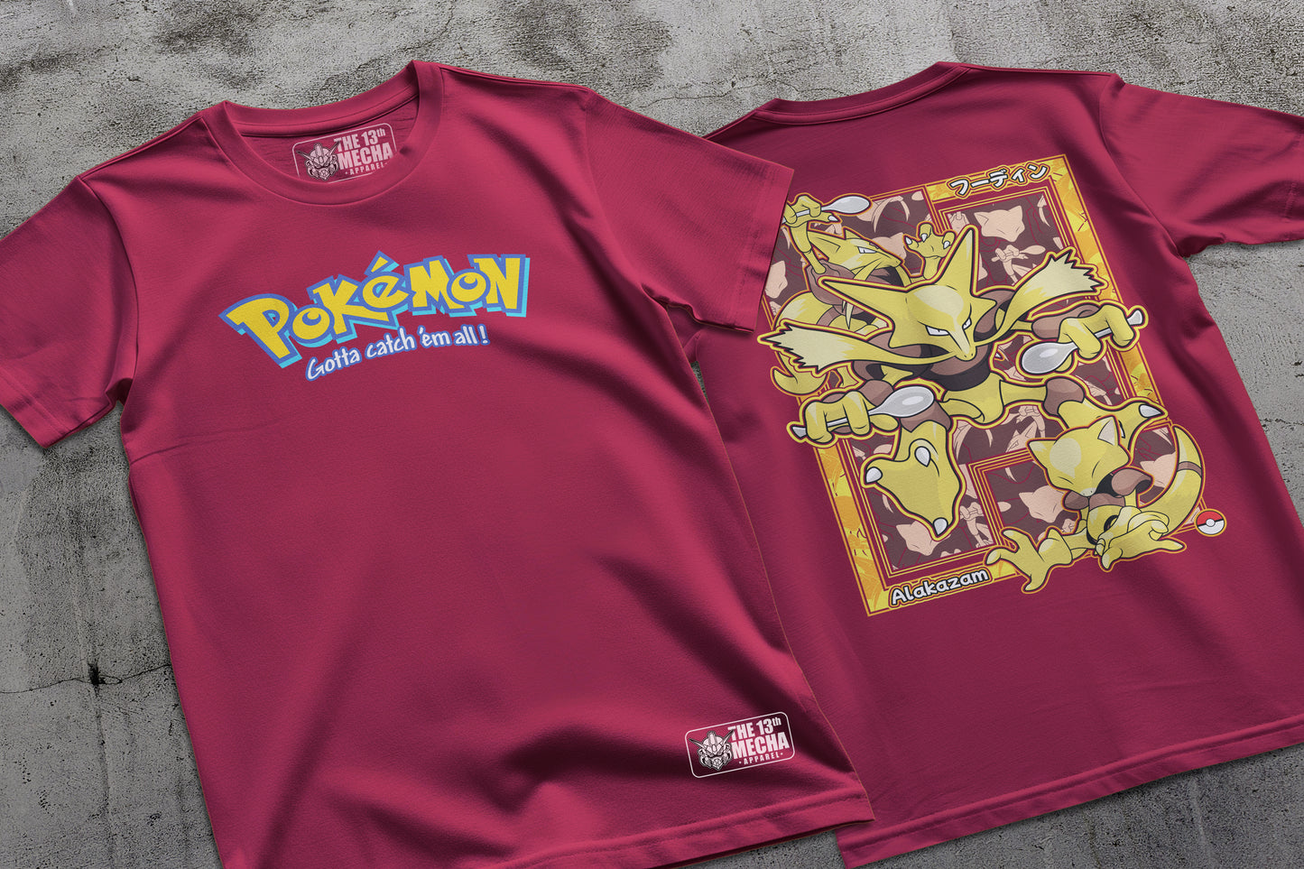 Pokemon - Alakazam 01 Premium Anime Design, High Quality DTF Print, 100% Cotton Shirt