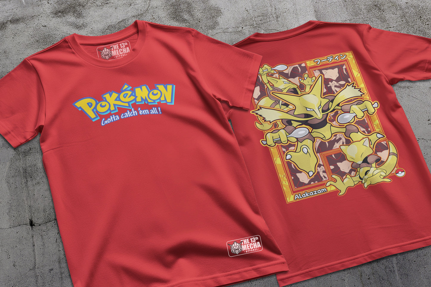 Pokemon - Alakazam 01 Premium Anime Design, High Quality DTF Print, 100% Cotton Shirt