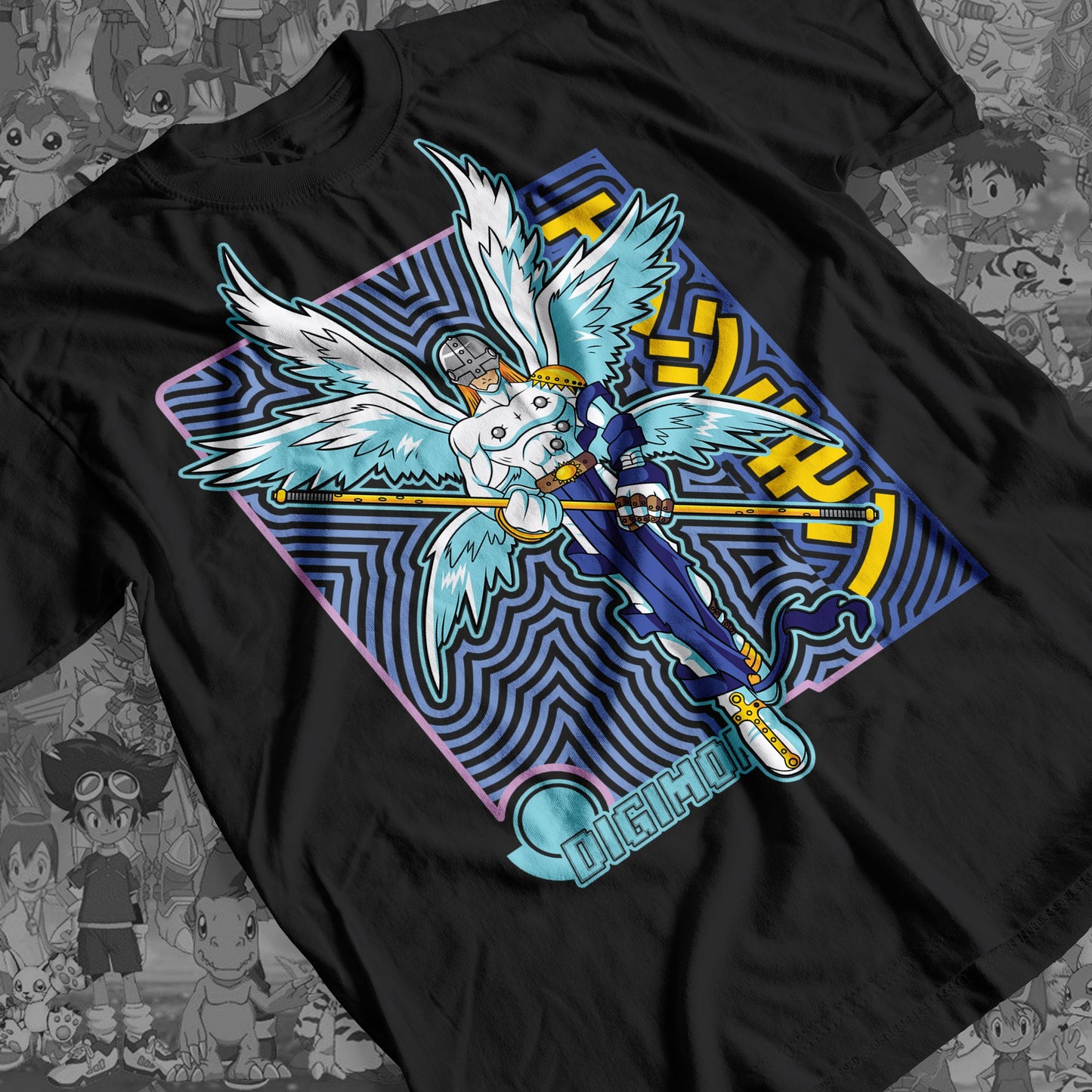 Digimon: Angemon 02 Premium Anime Design, High Quality DTF Print, 100% Cotton Shirt
