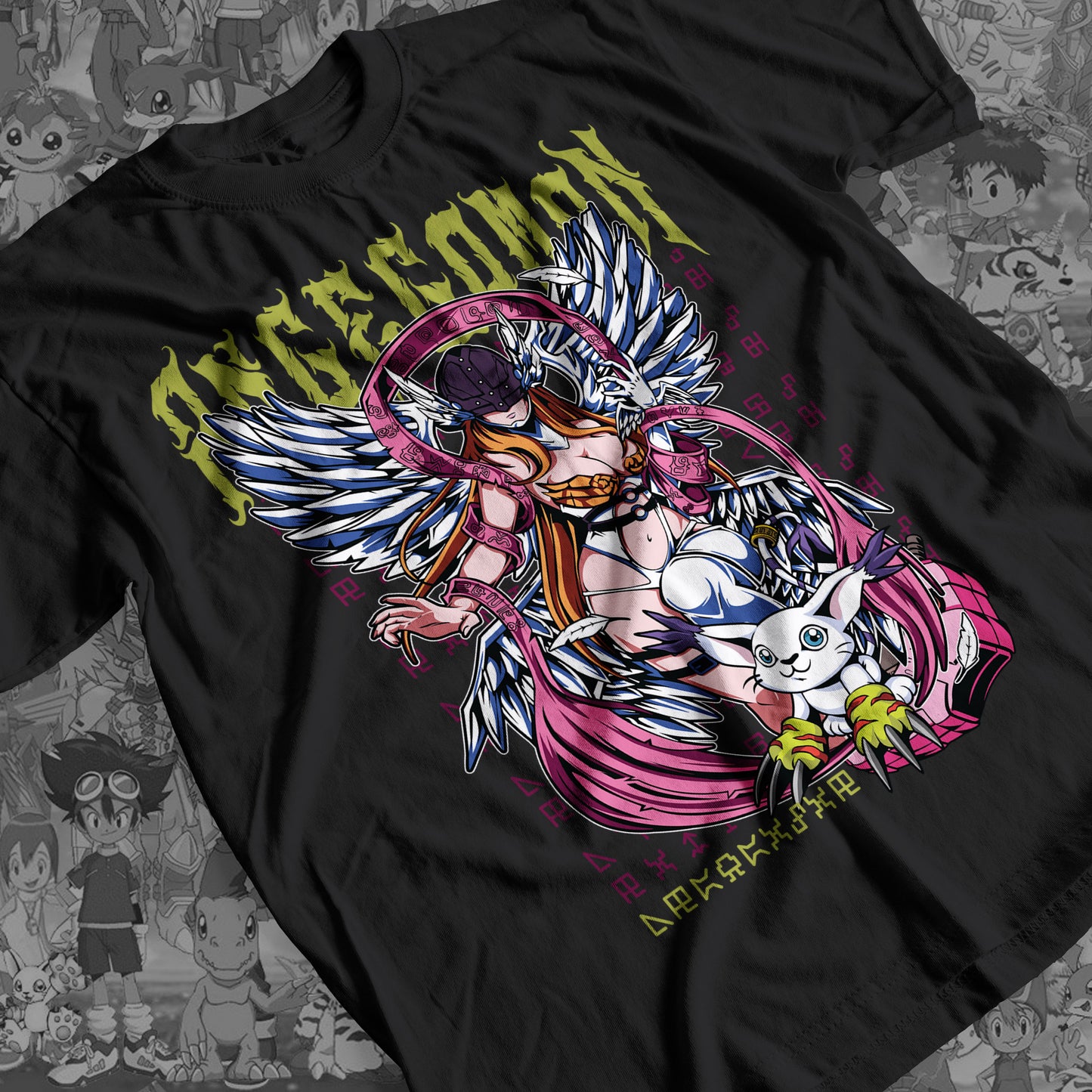 Digimon: Angewomon 01 Premium Anime Design, High Quality DTF Print, 100% Cotton Shirt