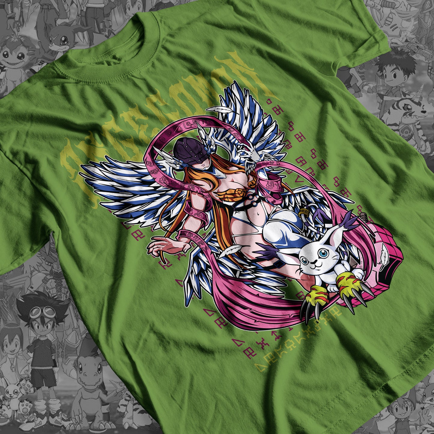 Digimon: Angewomon 01 Premium Anime Design, High Quality DTF Print, 100% Cotton Shirt