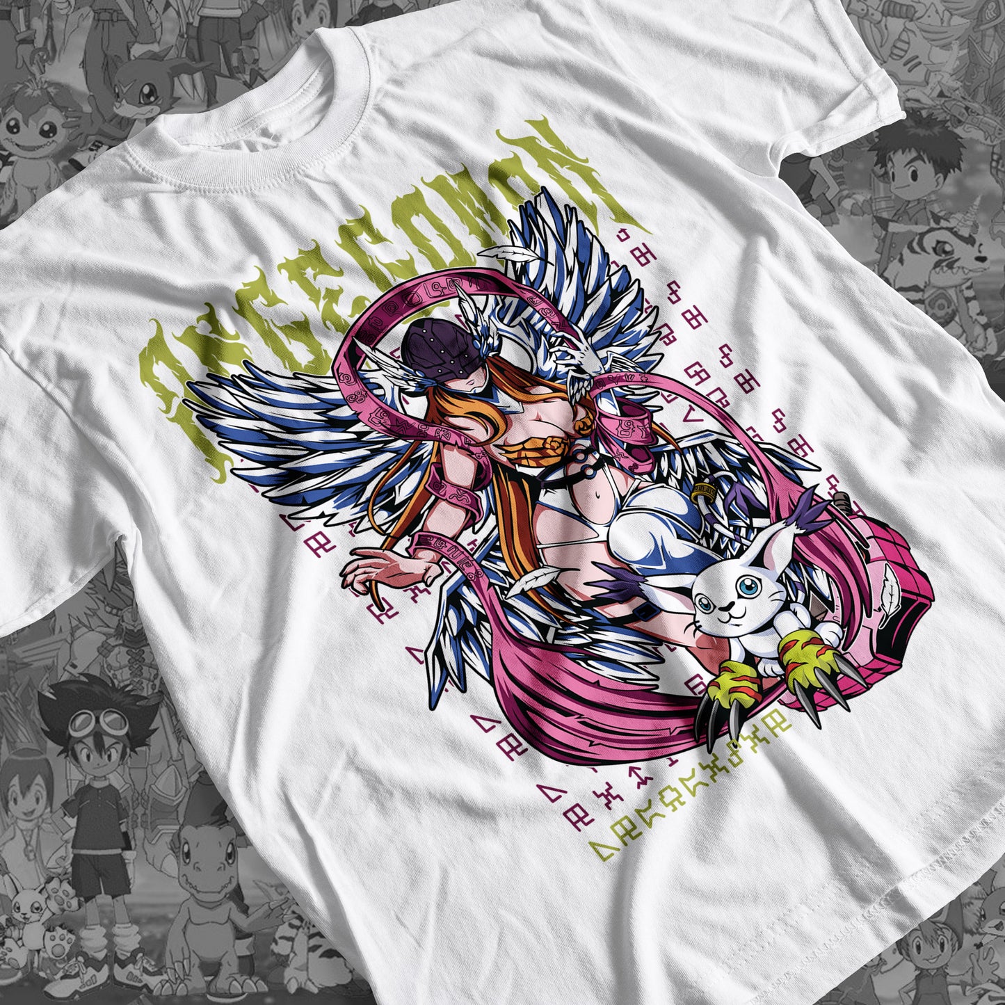 Digimon: Angewomon 01 Premium Anime Design, High Quality DTF Print, 100% Cotton Shirt