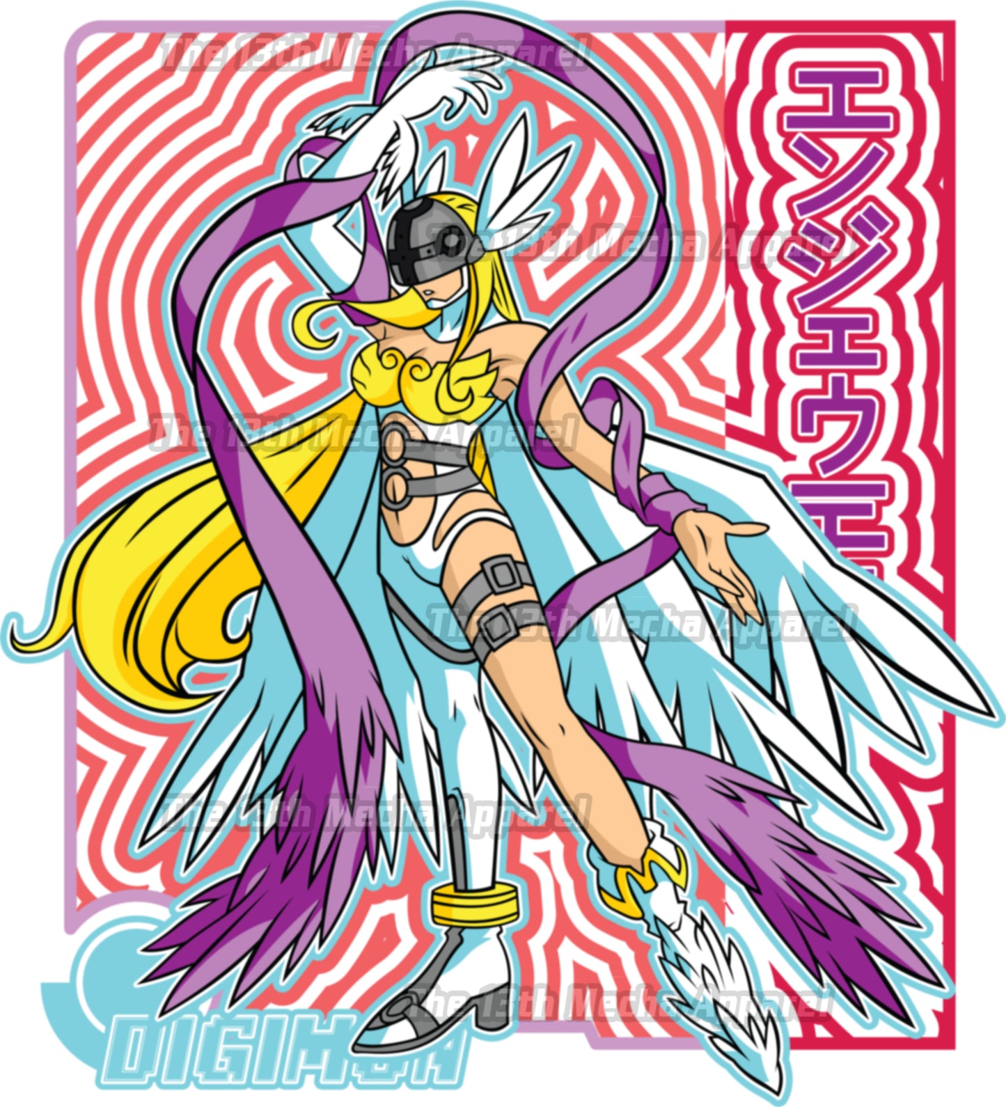 Digimon: Angewomon 02 Premium Anime Design, High Quality DTF Print, 100% Cotton Shirt