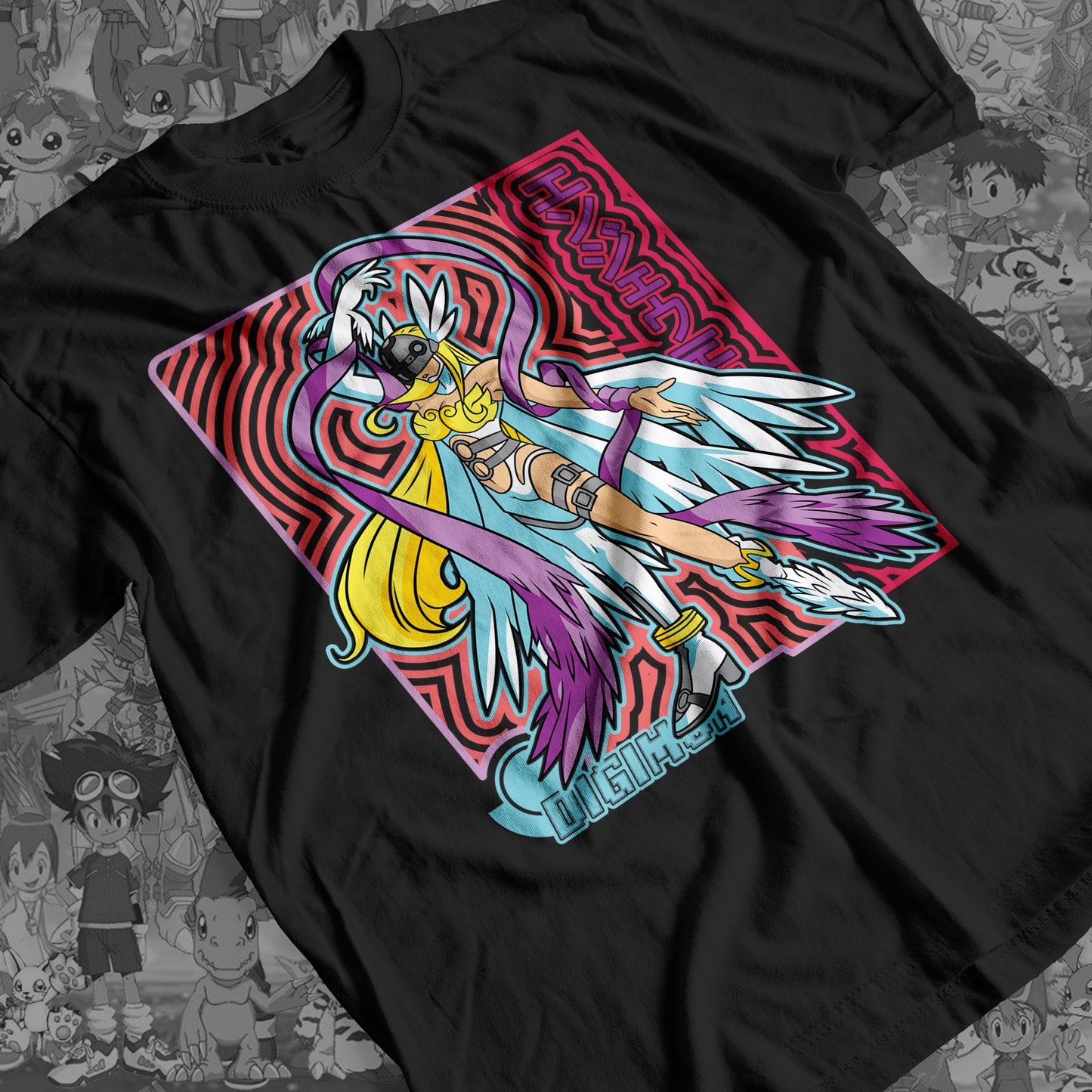 Digimon: Angewomon 02 Premium Anime Design, High Quality DTF Print, 100% Cotton Shirt