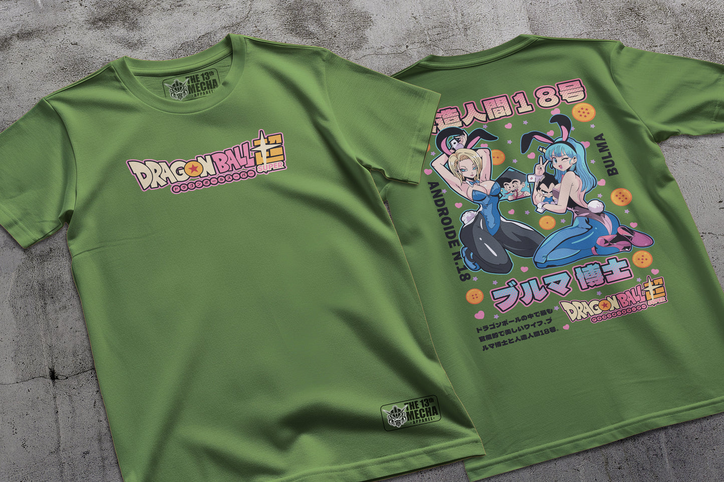 Dragon Ball - Anroid 18 and Bulma 01 Premium Anime Design, High Quality DTF Print, 100% Cotton Shirt