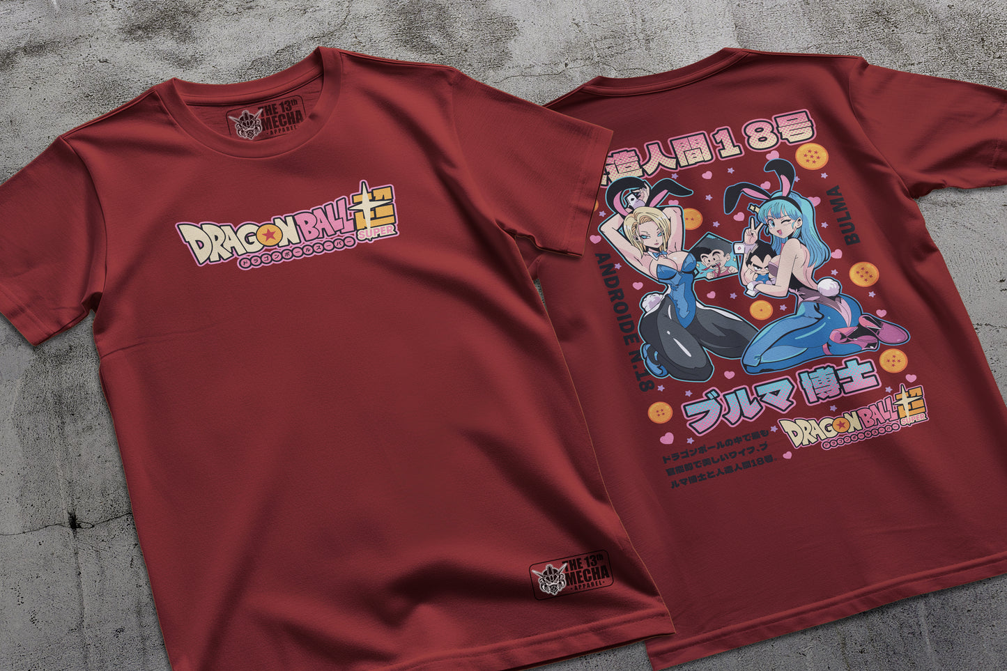 Dragon Ball - Anroid 18 and Bulma 01 Premium Anime Design, High Quality DTF Print, 100% Cotton Shirt