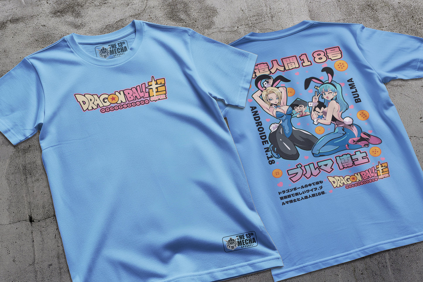 Dragon Ball - Anroid 18 and Bulma 01 Premium Anime Design, High Quality DTF Print, 100% Cotton Shirt